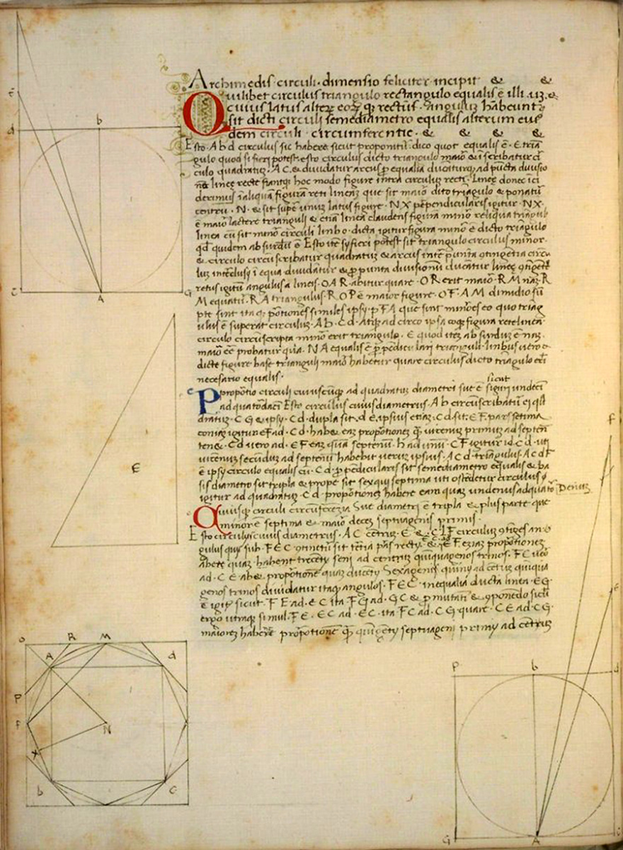 Oeuvres d Archimede Quadrature du cercle
